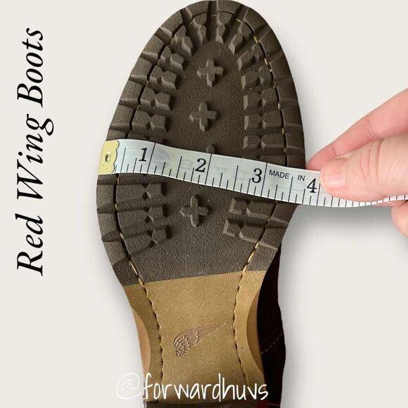 Red Wing Boots Brown Suede Size 7.5 D - Picture 11 of 12